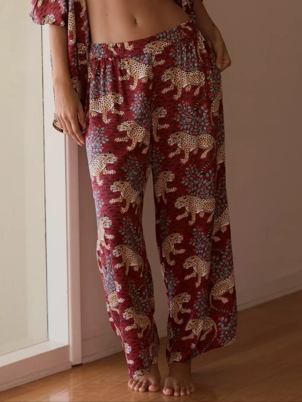 Printfresh Anthropologie Bagheera Wide Leg Pajama Pants Medium